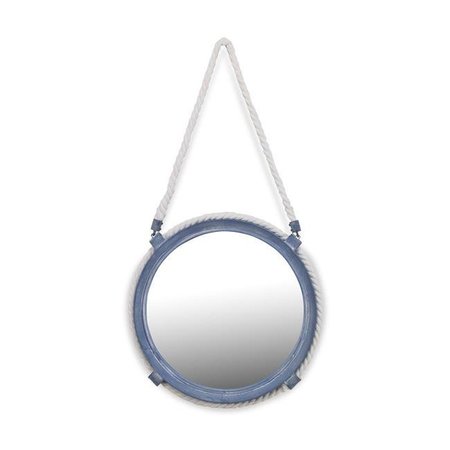 CHEUNGS Cheungs 5435S Metal Mirror with Rope Hanger; Blue - Small 5435S